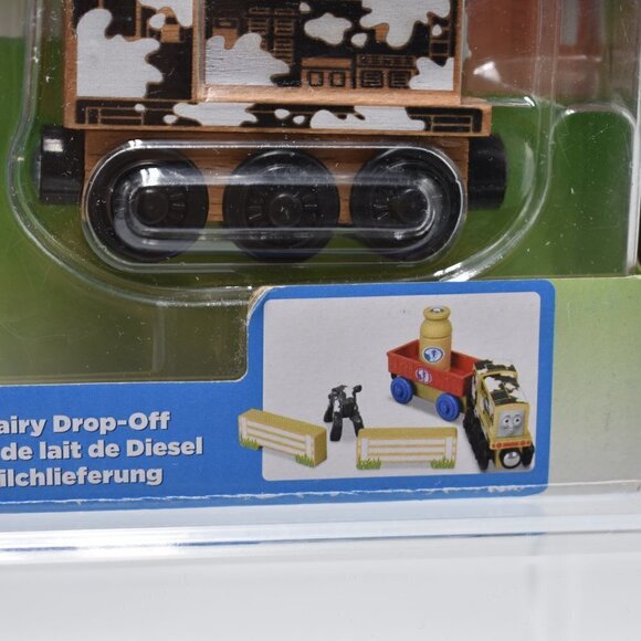 Thomas & Friends Wood Diesel's Dairy Drop-off Playset Fisher Price 2017 New - Picture 6 of 11